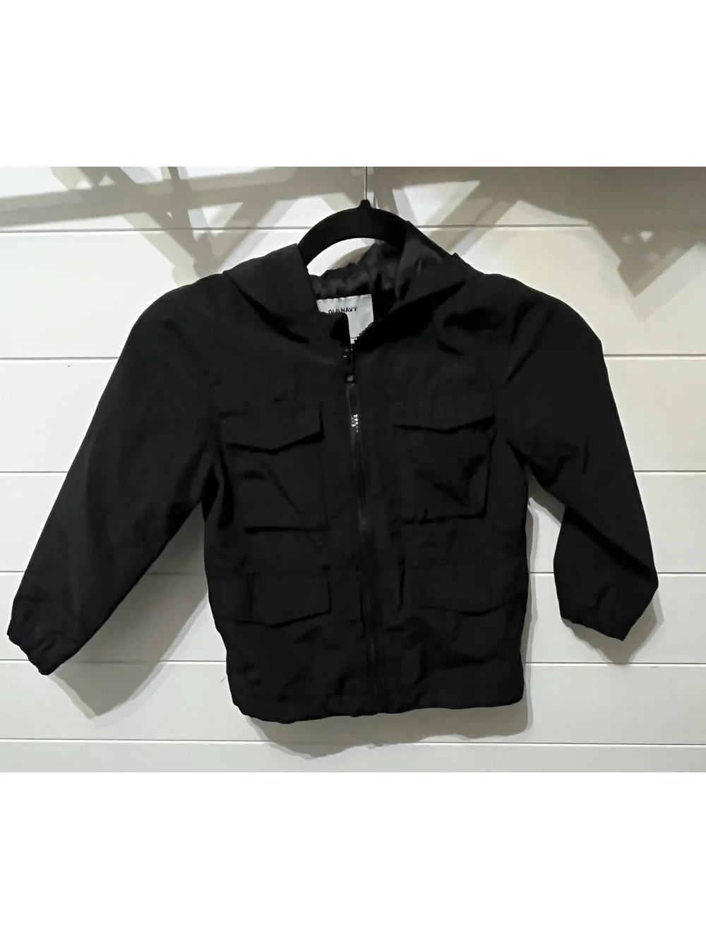Old Navy Kids Black Hooded Jacket